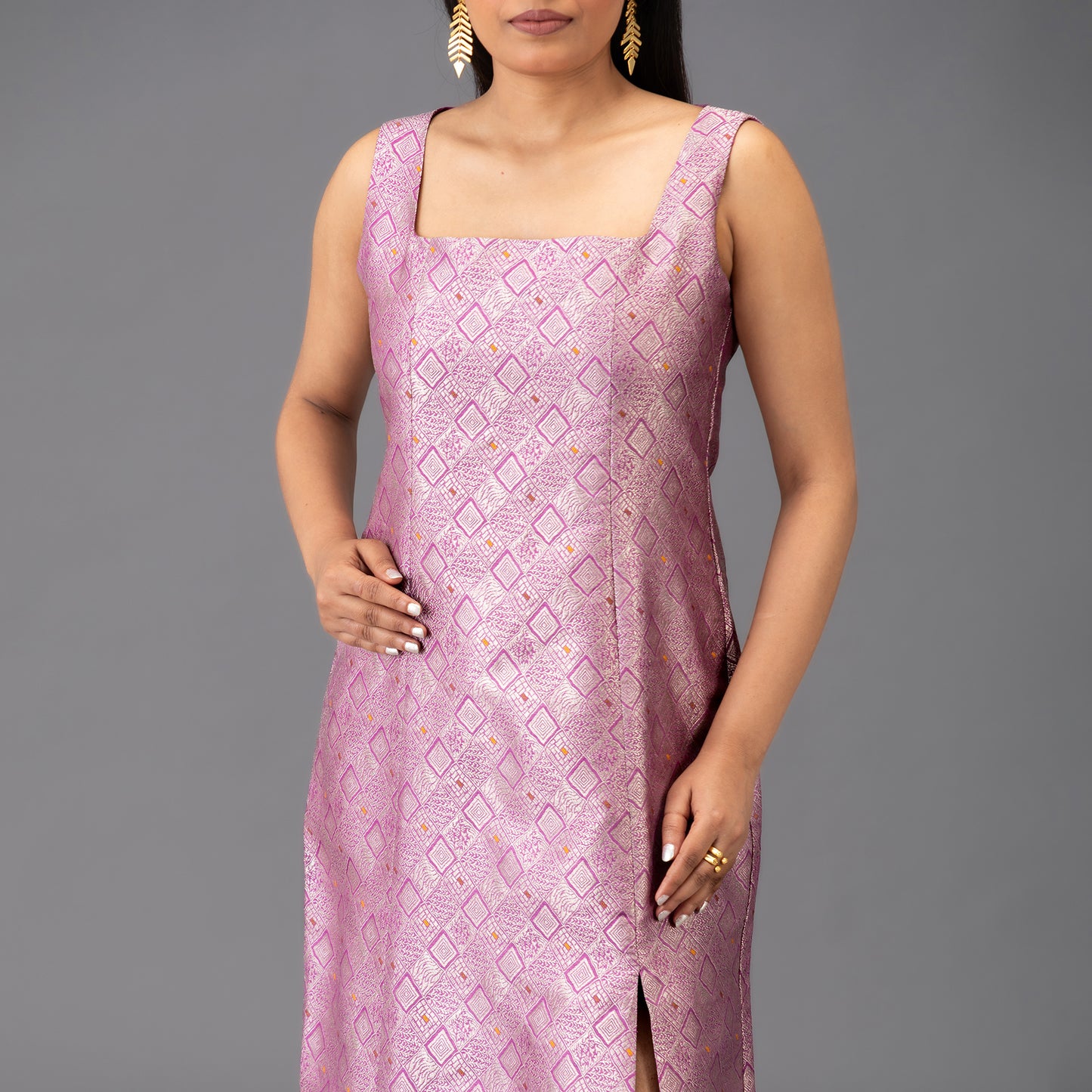 Brocade Fitted Dress Brocade Fitted Dress
