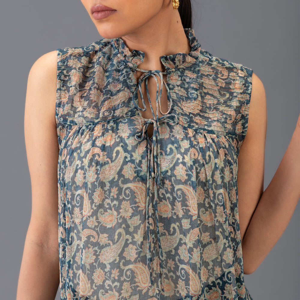 
                  
                    Sheer Tie-up Printed Top
                  
                