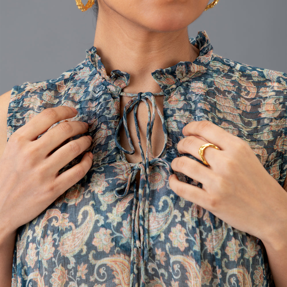 
                  
                    Sheer Tie-up Printed Top
                  
                